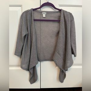 H & M Light Grey Sparkle Cardigan Size XS.